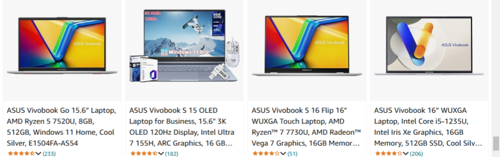 4. ASUS VivoBook 15